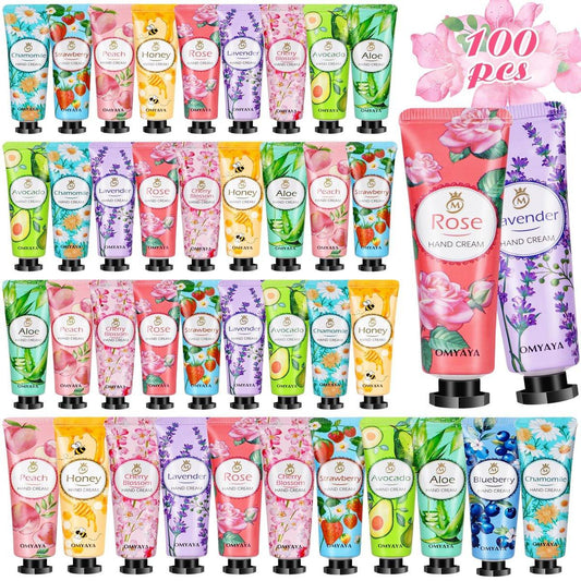 100er-Pack Handlotion Bulk-Geschenk - Mini-Lotion in Reisegröße, Handcreme im Bulk für Kollegen, Lehrer-Dankeschön, Geburtstagsgeschenke für Frauen, Krankenschwestern, Brautjungfern, Dankeschön-Geschenke