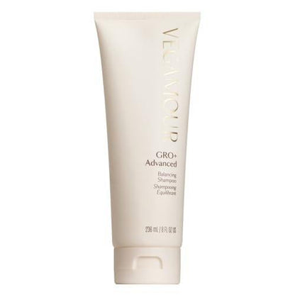 VEGAMOUR GRO+ Advanced Balancing Shampoo – Sanftes Peeling, Reinigung & Entfernung von Rückständen bei starken Anzeichen von Haarausfall – Farbsicher, Vegan, Tierversuchsfrei (237 ml)