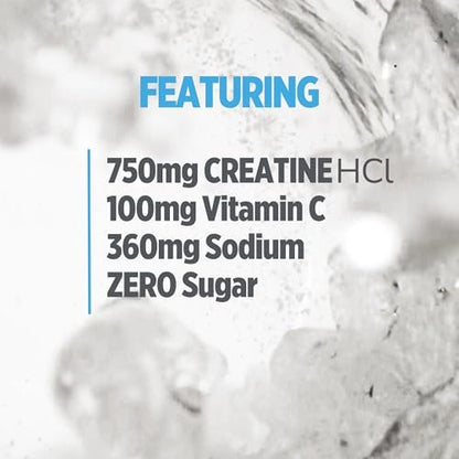 CON-CRET Kreatin HCl + Hydration | Elektrolyt-Pulver-Dose | Lemon Lime | Zuckerfreie Elektrolyte | Rehydrationsformel mit Kalium, Natrium, Zink, Magnesium zur Hydratation & Erholung (40 Portionen)