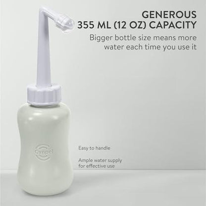 Cynpel Periflaschen-Set – Tragbares Bidet für unterwegs – Perineal-Waschflasche für die Zeit nach der Geburt – Grau