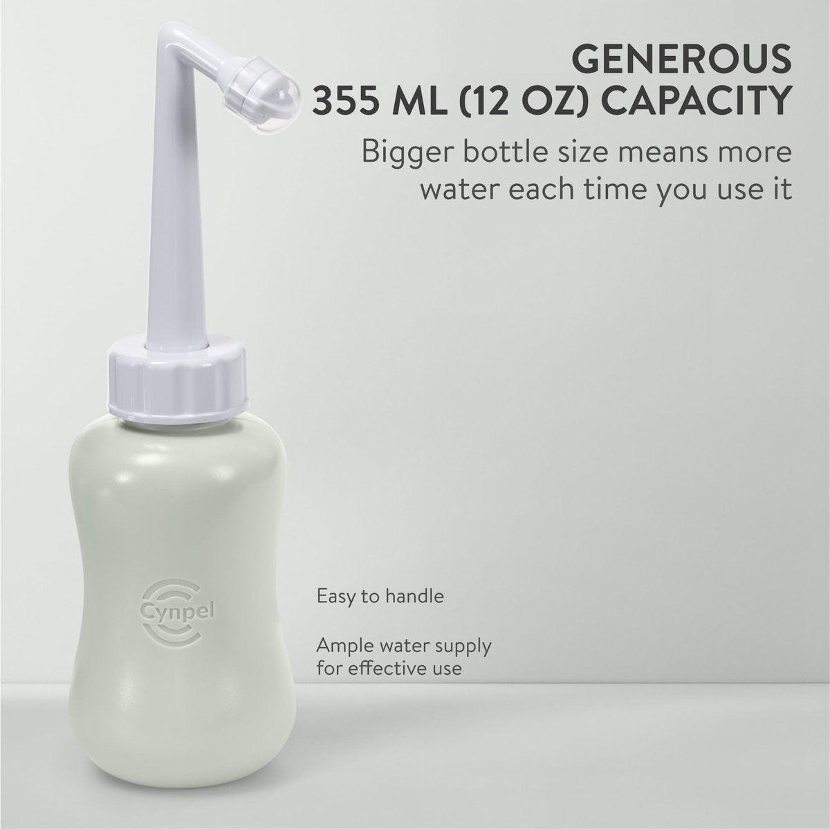 Cynpel Periflaschen-Set – Tragbares Bidet für unterwegs – Perineal-Waschflasche für die Zeit nach der Geburt – Grau