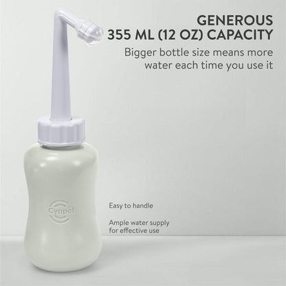 Cynpel Periflaschen-Set – Tragbares Bidet für unterwegs – Perineal-Waschflasche für die Zeit nach der Geburt – Grau