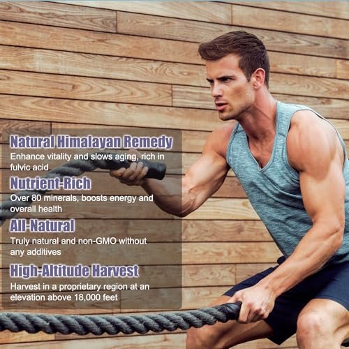 Reine Himalaya Shilajit Gummis für Männer & Frauen – 100% natürlich & bio | 85+ Spurenelemente & Fulvinsäure | 90 Stück | Einzeln verpackt
