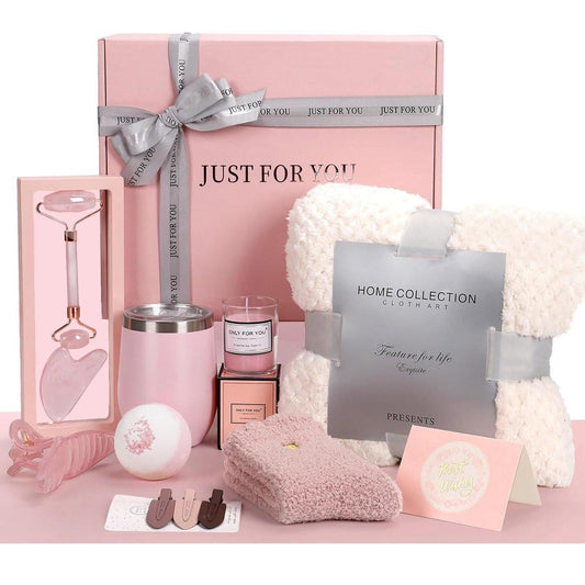 Geschenk für Mama – Wellness-Spa-Geschenkkorb für Frauen, Entspannungsgeschenk für Ehefrau, Schwester, Tochter, Oma – Muttertag, Valentinstag, Jubiläum