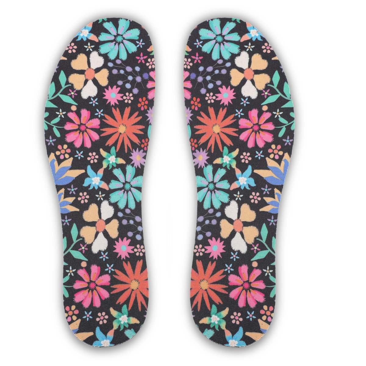 LMHCISO No-Show-Socken für Damen – Blumenmuster, geruchshemmend, rutschfest, waschbar, Größe 6-9