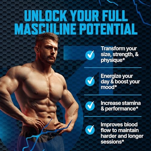 Testosteron-Booster Gummibärchen für Männer – Natürliche Unterstützung für Energie, Kraft und Ausdauer mit 60 Stück