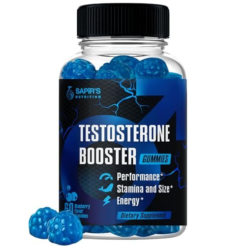 Testosteron-Booster Gummibärchen für Männer – Natürliche Unterstützung für Energie, Kraft und Ausdauer mit 60 Stück