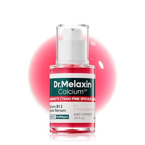 Dr.Melaxin Cyano Pink Spicule Serum mit Vitamin B12 – Flüssiges Mikronadel-Gesichtsserum für vergrößerte Poren, Niacinamid zur Verfeinerung und Erneuerung der Hautstruktur, 30 ml