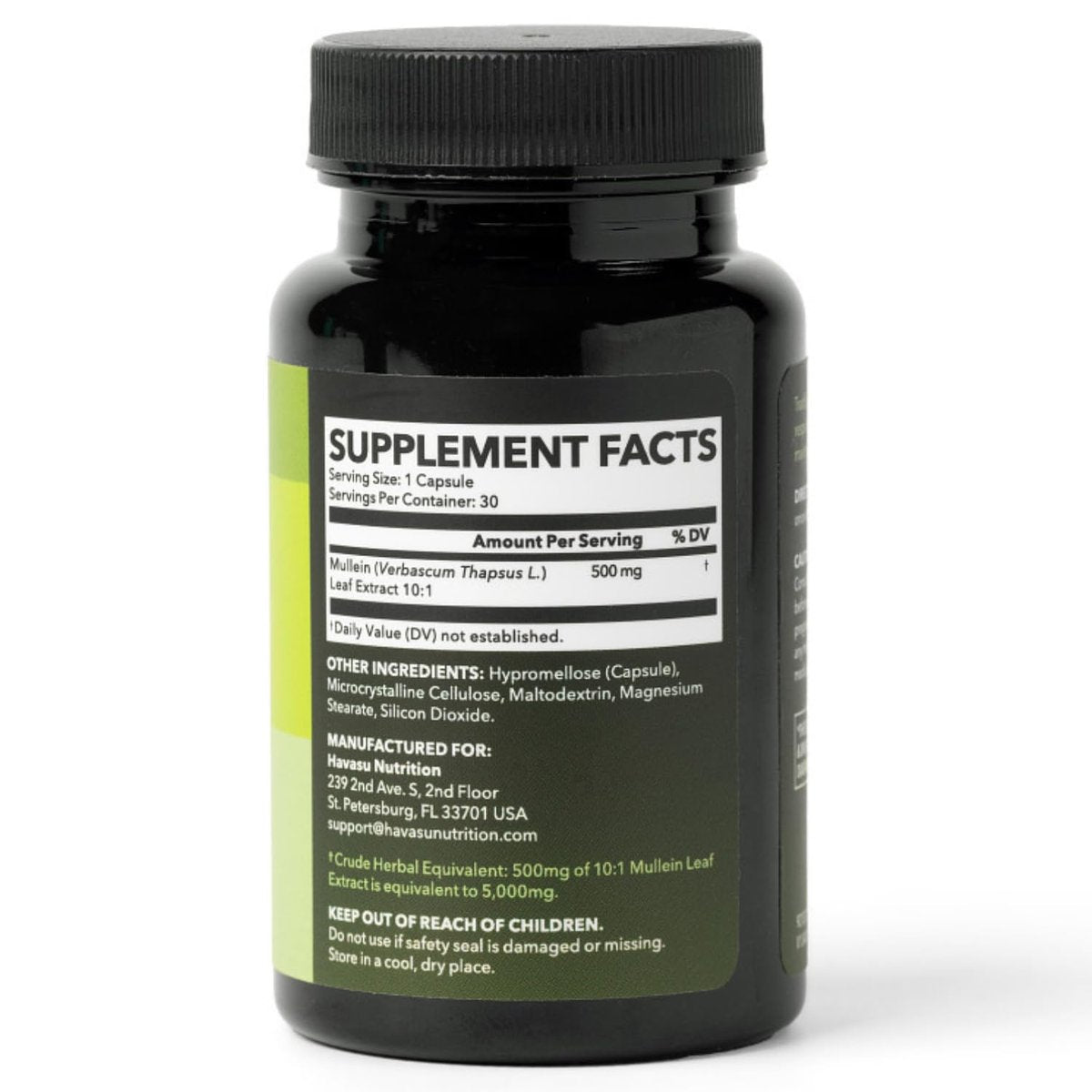 Mulleinblatt-Kapseln für die Atemwegsgesundheit – 500 mg Mullein-Extrakt zur Unterstützung der Lungenfunktion und des Immunsystems – 30 Kapseln – Vegan, Nicht-GMO – Pflanzliches Nahrungsergänzungsmittel für das tägliche Wohlbefinden – 1-Monats-Vorrat