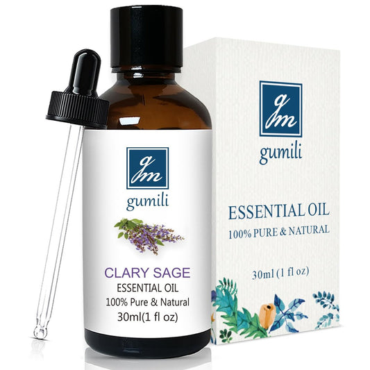 GM Gumili Clary-Salbei Ätherisches Öl 30 ml – 100% rein & unverdünnt für Diffuser, Haut, Massage, DIY