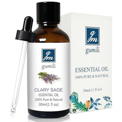 GM Gumili Clary-Salbei Ätherisches Öl 30 ml – 100% rein & unverdünnt für Diffuser, Haut, Massage, DIY