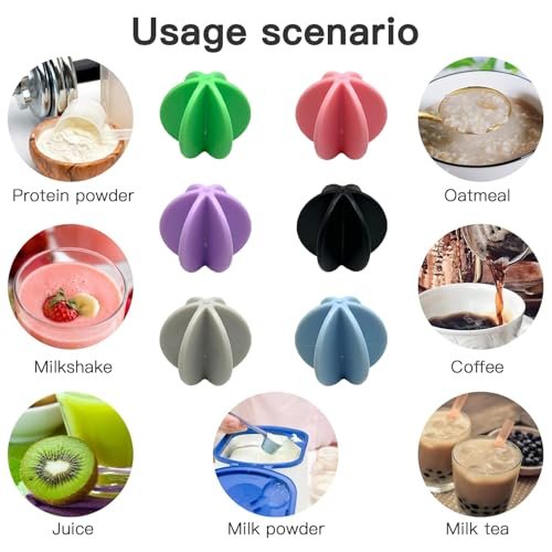BuRuiJi Shaker Balls 6 Stück – Bunte Protein Shaker Kugeln aus Kunststoff, Ersatz für Shaker Flaschen, Durchmesser 1,5 Zoll