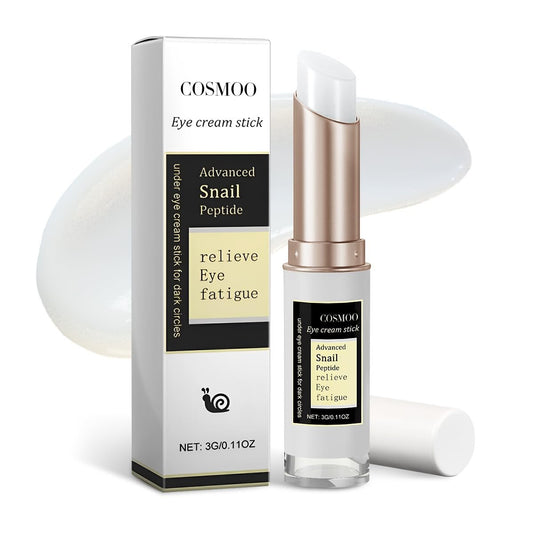 COSMOO Snail Peptide Augencreme gegen dunkle Augenringe, Tränensäcke, Falten und feine Linien – mit Schneckenmucin und Niacinamid, festigende Hautpflege, koreanische Formel