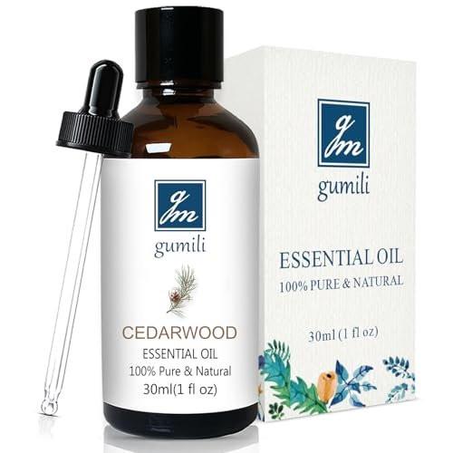 GM Gumili Zedernholz ätherisches Öl 30 ml – 100% reines Naturöl für Diffuser, Haut, Haare, Kerzen & DIY Körperpflege