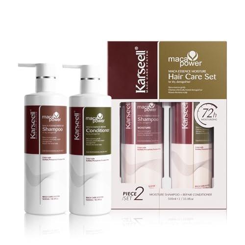 Karseell Collagen Haar Behandlung Reparatur & Pflege, Shampoo und Conditioner Set für trockenes, geschädigtes Haar – alle Haartypen – 2x 500 ml