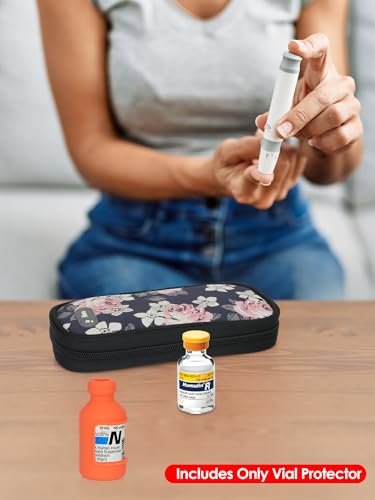 YOUSHARES Insulinfläschchen-Hülle – Silikon-Schutzhülle für 10 ml Insulinfläschchen, stoßfest, wiederverwendbar, Diabetes-Zubehör (Orange+Blau+Grün)