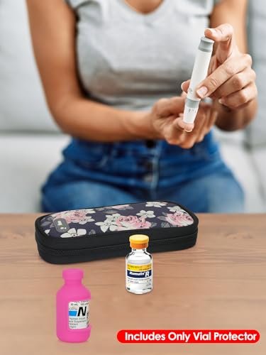 YOUSHARES Insulinfläschchen-Schutzhülle – Silikon-Schutzhülle für 10 ml kurze Insulinfläschchen, stoßfest, weich und flexibel, Diabetes-Zubehör (Weiß, Pink, Lila)