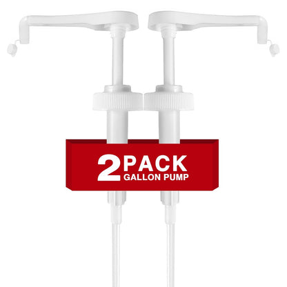 2er-Pack auslaufsicherer Gallonen-Pumpenspender, 38-400 Pumpe für Gallonenflasche - Lotion-Gallonen-Shampoo-Pumpen-Aufsatz, 7,5cc pro Pumpe, passend für 1-Gallonen-Flasche, 64oz, 128oz Shampoo-Waschmittelbehälter