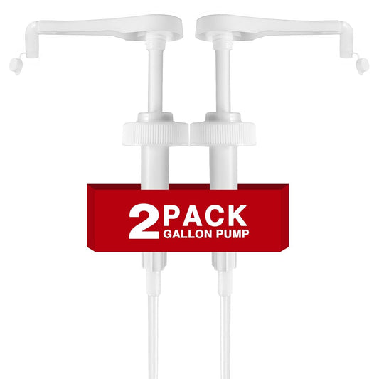 2er-Pack auslaufsicherer Gallonen-Pumpenspender, 38-400 Pumpe für Gallonenflasche - Lotion-Gallonen-Shampoo-Pumpen-Aufsatz, 7,5cc pro Pumpe, passend für 1-Gallonen-Flasche, 64oz, 128oz Shampoo-Waschmittelbehälter