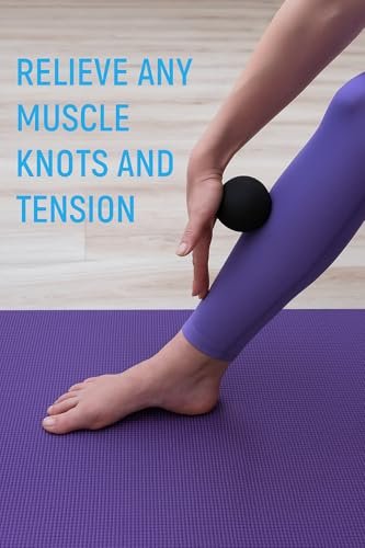 Massage-Lacrosse-Bälle für Tiefengewebsentspannung – Triggerpunkt-Therapie-Ball-Set für Plantarfasziitis, myofasziale Freisetzung für Rücken, Schultern, Füße – Massageball-Roller – 2er-Pack (Night Black)