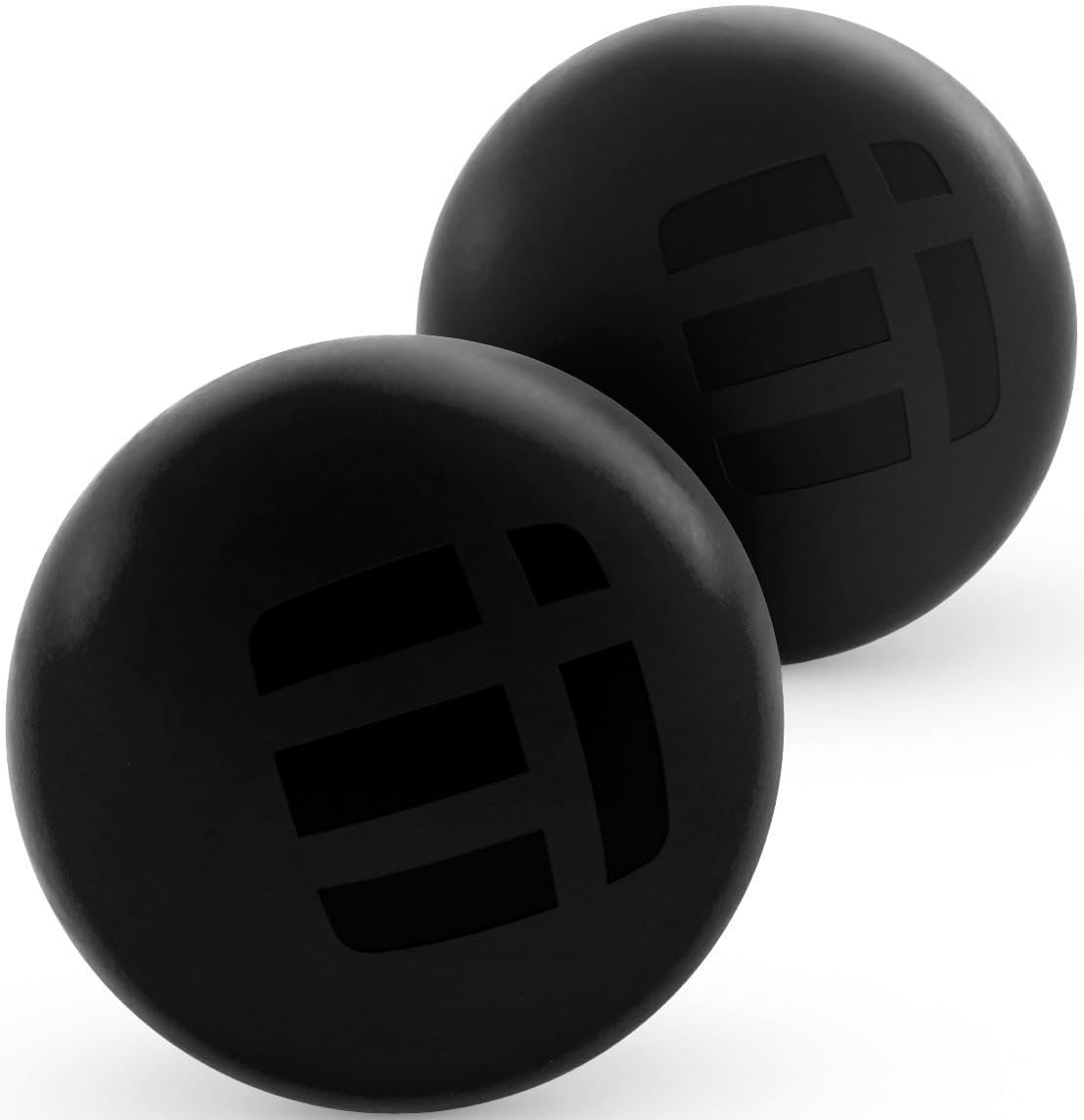 Massage-Lacrosse-Bälle für Tiefengewebsentspannung – Triggerpunkt-Therapie-Ball-Set für Plantarfasziitis, myofasziale Freisetzung für Rücken, Schultern, Füße – Massageball-Roller – 2er-Pack (Night Black)