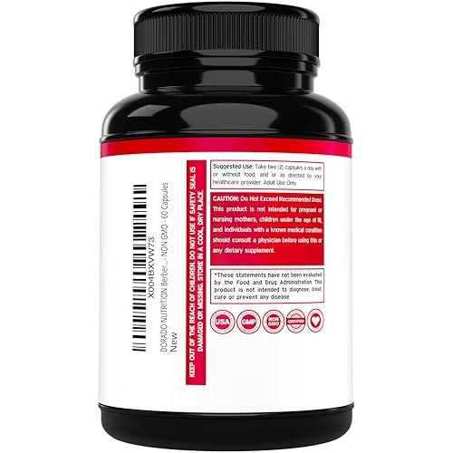 Berberin Supplement 500 mg pro Portion (60 Kapseln) – Berberin HCL zur Unterstützung der Darmgesundheit für Männer und Frauen – Premium-Ergänzung für Erwachsene – Drittanbieter getestet – Vegane Kapseln & Hergestellt in den USA