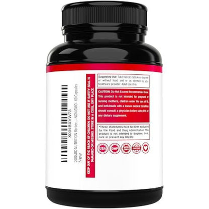 Berberin Supplement 500 mg pro Portion (60 Kapseln) – Berberin HCL zur Unterstützung der Darmgesundheit für Männer und Frauen – Premium-Ergänzung für Erwachsene – Drittanbieter getestet – Vegane Kapseln & Hergestellt in den USA