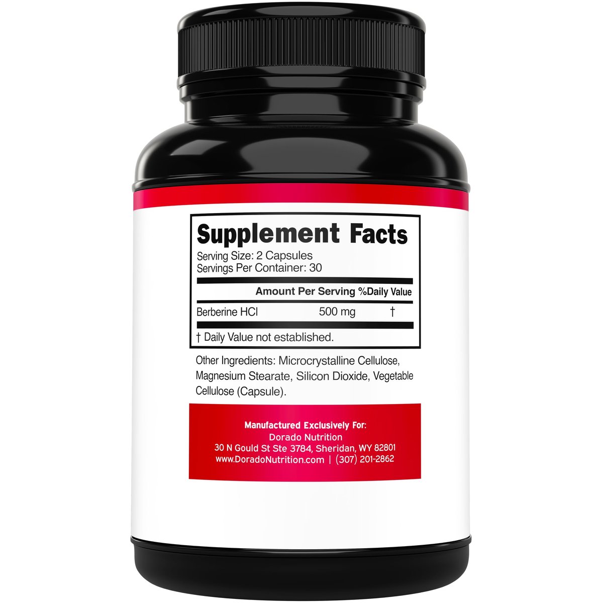 Berberin Supplement 500 mg pro Portion (60 Kapseln) – Berberin HCL zur Unterstützung der Darmgesundheit für Männer und Frauen – Premium-Ergänzung für Erwachsene – Drittanbieter getestet – Vegane Kapseln & Hergestellt in den USA
