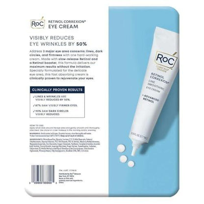 Eye See RoC Linien glättende Augencreme, 0,6 Flüssigunzen (3er-Pack)