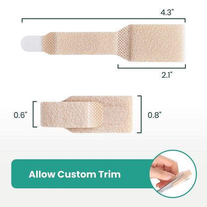 Welnove Hammerzehen-Strecher - 8er-Pack Zehenwickel - Hammerzehen-Korrektor für Frauen - Zehenschienen für krumme, gekrümmte, verbogene Zehen - (Groß, Beige)