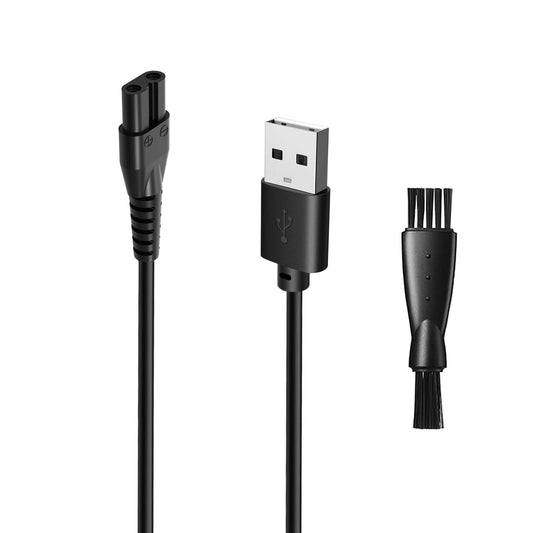 wotdmu USB-Ladekabel für OLOV Elektrischen Trimmer YP-7032, Kompatibel mit OLOV Körperhaartrimmer für Bikini Frauen, mit 1 Reinigungsbürste