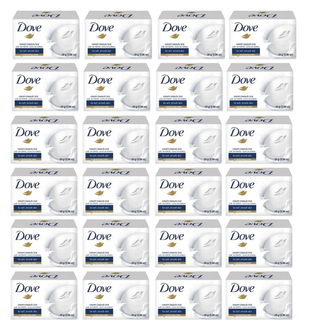 (12) Pack 25 Gramm Dove Cream Beauty Bar Reisegröße Seife 0,88 oz
