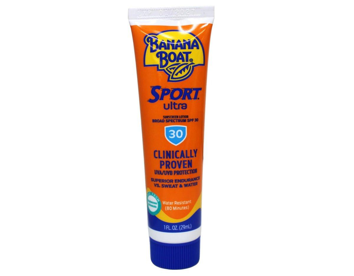 Banana Boat Sport Ultra SPF 30 Sonnencreme Lotion, Reisegröße, 1 oz – 24 Stück