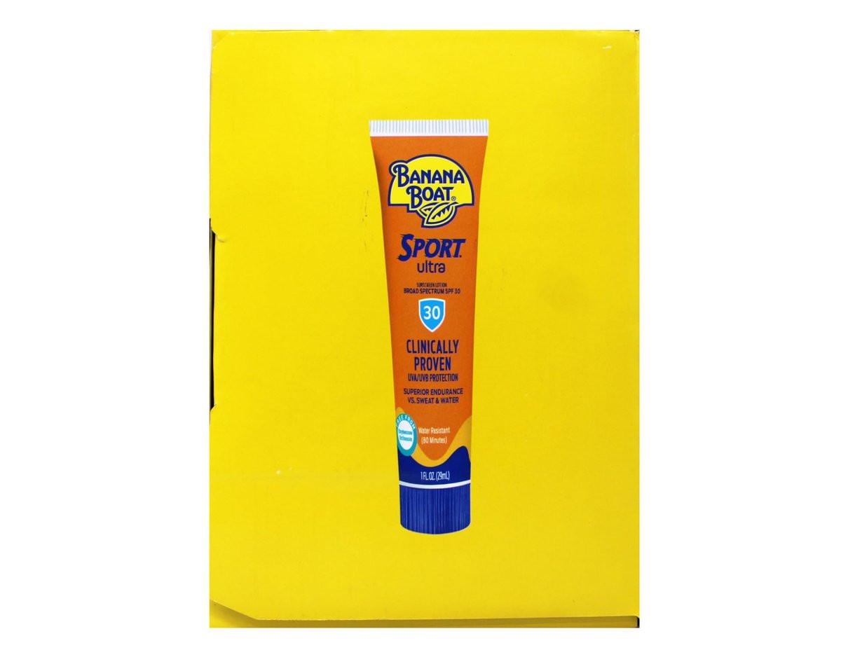 Banana Boat Sport Ultra SPF 30 Sonnencreme Lotion, Reisegröße, 1 oz – 24 Stück