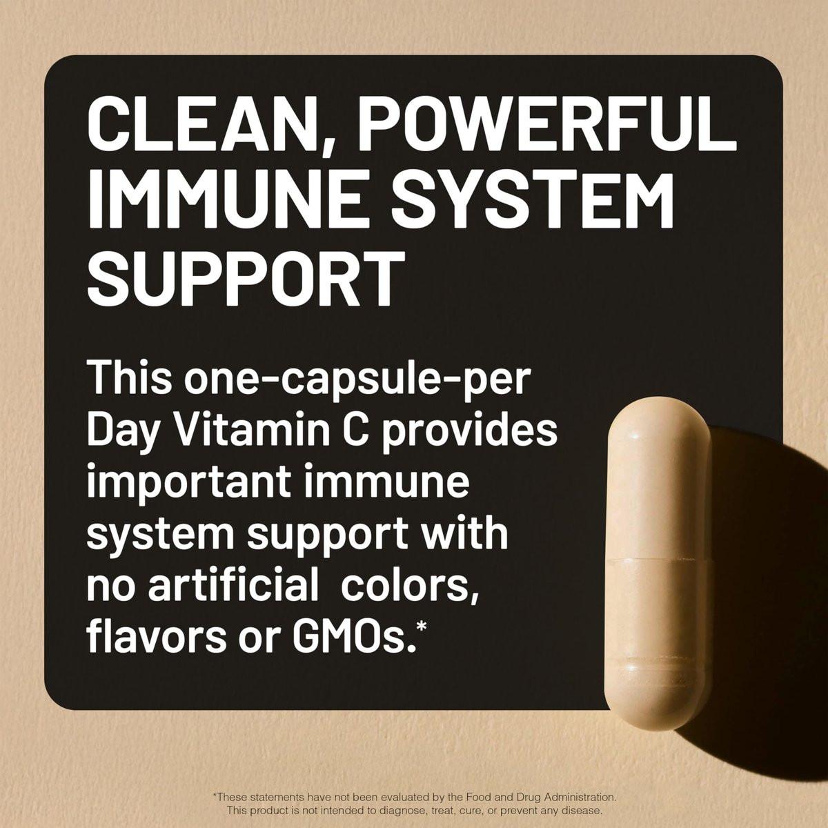 NatureWise Vitamin C 1000mg Kapseln – Hochdosiertes veganes Vitamin C für tägliche Antioxidans- & Immununterstützung – Nicht-GMO, hergestellt in den USA – 120 Kapseln [120-Tage-Vorrat]