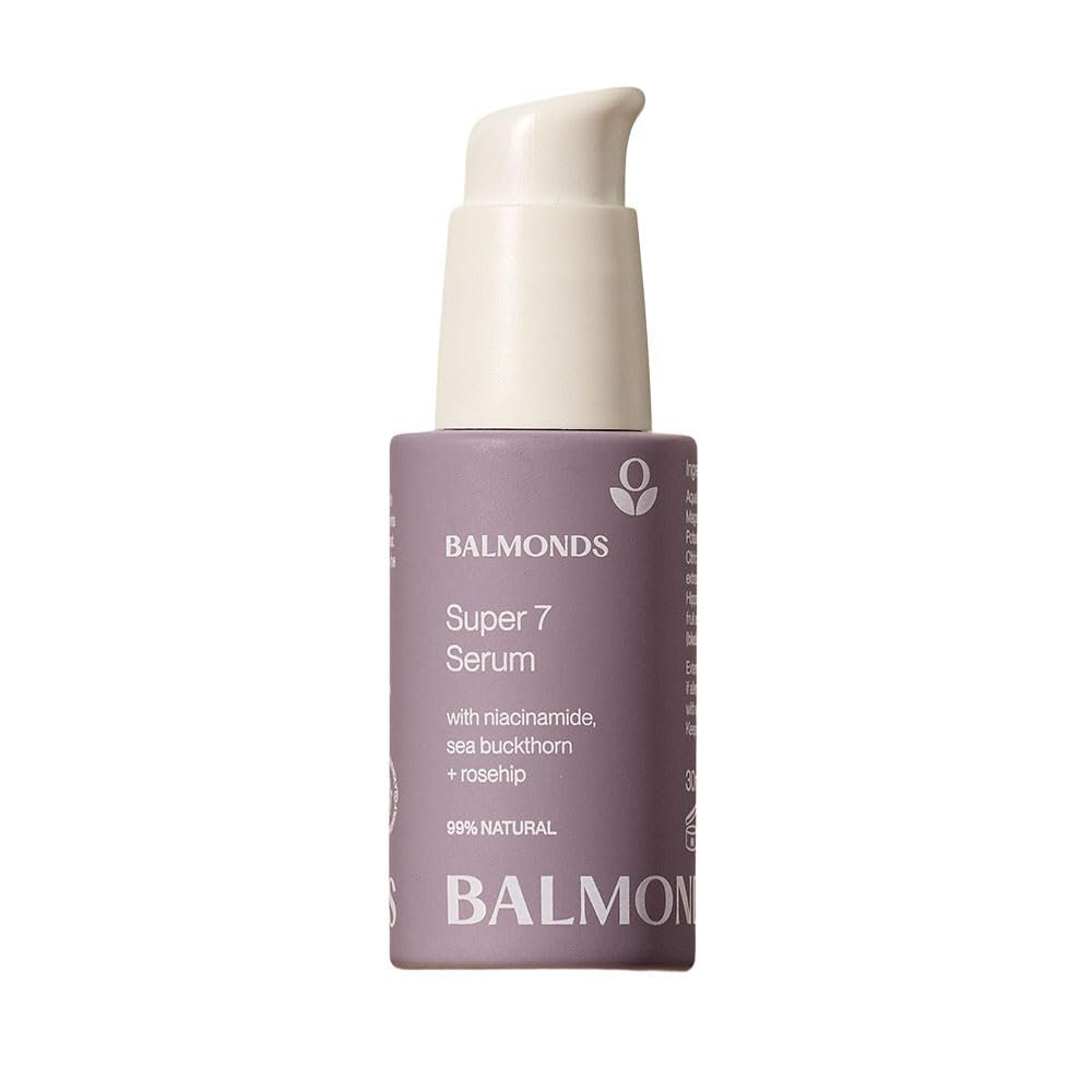Balmonds Super 7 Serum – 99% natürliches Gesichtsserum mit sieben Hauptinhaltsstoffen für gesündere, widerstandsfähigere Haut