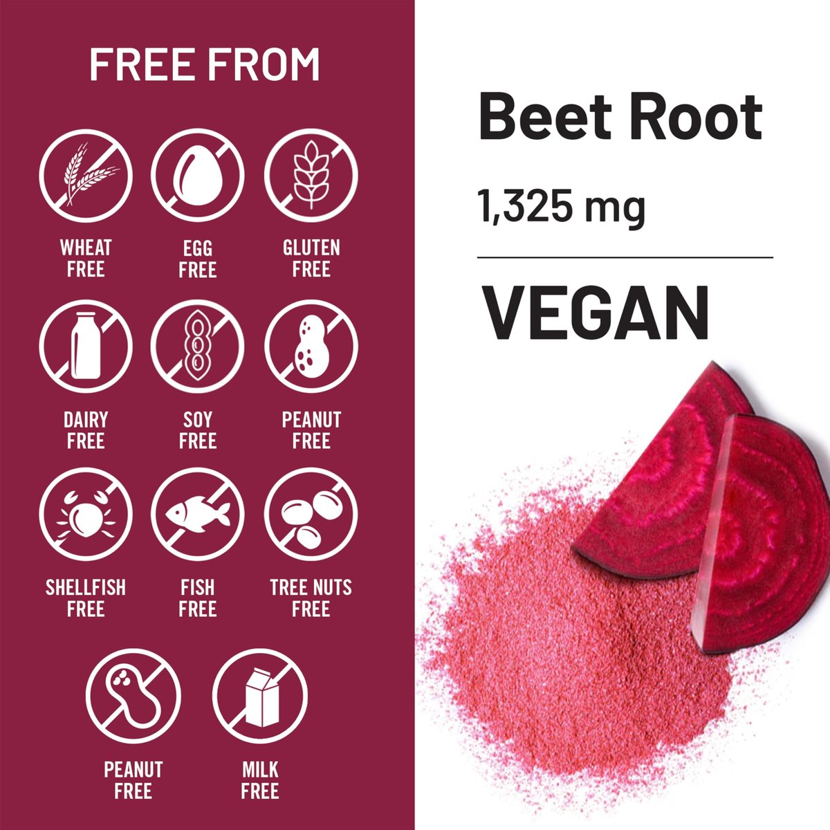 NatureWise Rote-Bete-Kapseln 1325 mg mit Bio-Rote-Bete - Stickstoffmonoxid-Booster für Kreislauf und Herzgesundheit - Vegan, glutenfrei, ohne Gentechnik - 120 Kapseln (60 Tage Vorrat)