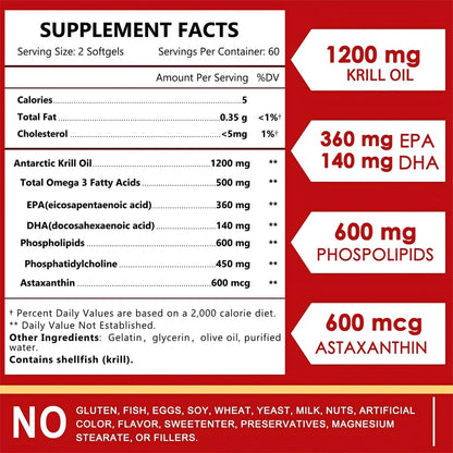 NATURE TARGET Krillöl 120 Kapseln – Hochwertiges Omega-3 aus der Antarktis