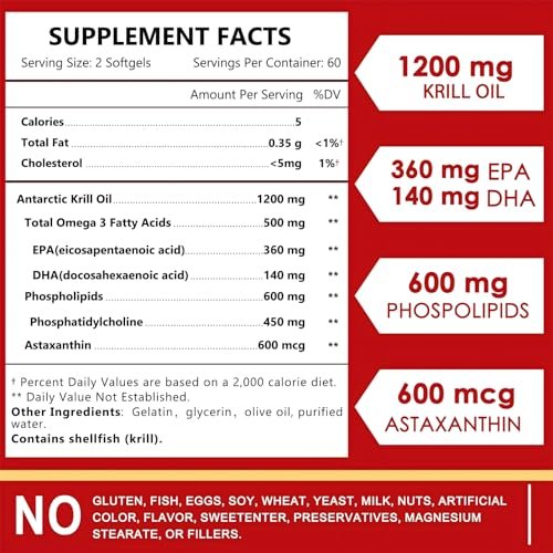 NATURE TARGET Krillöl 120 Kapseln – Hochwertiges Omega-3 aus der Antarktis