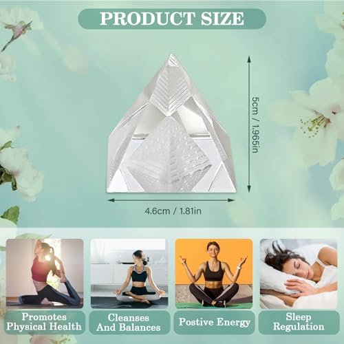 9-teiliges Heilsteine-Set mit Selenit-Pyramide, 7 Chakra-Steine, Naturkristalle in Holzbox – Meditation, Schutz, Energie – Geschenk für Frauen