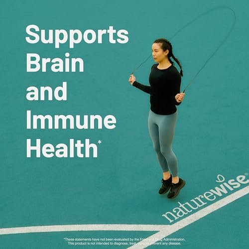 NatureWise Omega 3 Fischöl 500 mg pro Kapsel – EPA & DHA – Immunsystem, Gehirn & allgemeines Wohlbefinden – Gluten- und sojafrei, nicht genetisch verändert – 60 Weichkapseln (2-Monats-Vorrat)