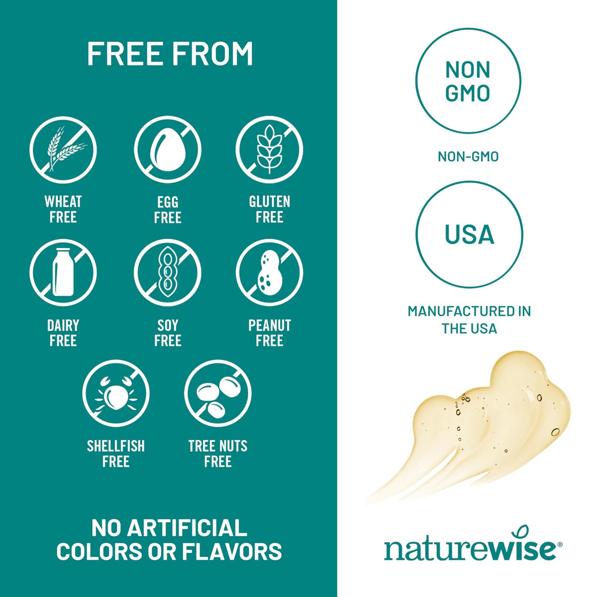 NatureWise Omega 3 Fischöl 500 mg pro Kapsel – EPA & DHA – Immunsystem, Gehirn & allgemeines Wohlbefinden – Gluten- und sojafrei, nicht genetisch verändert – 60 Weichkapseln (2-Monats-Vorrat)