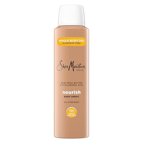 SheaMoisture All Over Body Deodorant Spray für Frauen – Rohsheabutter & Hyaluronsäure, Aluminiumfrei, 118 ml