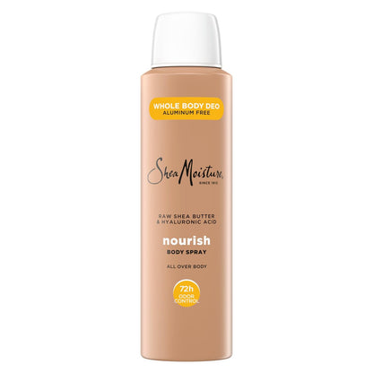 SheaMoisture All Over Body Deodorant Spray für Frauen – Rohsheabutter & Hyaluronsäure, Aluminiumfrei, 118 ml