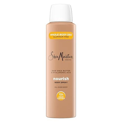 SheaMoisture All Over Body Deodorant Spray für Frauen – Rohsheabutter & Hyaluronsäure, Aluminiumfrei, 118 ml
