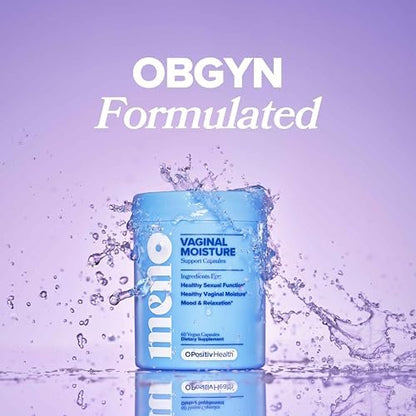 MENO Vaginale Feuchtigkeitskapseln – Gynäkologisch entwickelt für gesunde Feuchtigkeit, Stimmung & Entspannung – Hormonfrei mit Maca-Wurzel & Bockshornkleesamen-Extrakt – 30 Portionen