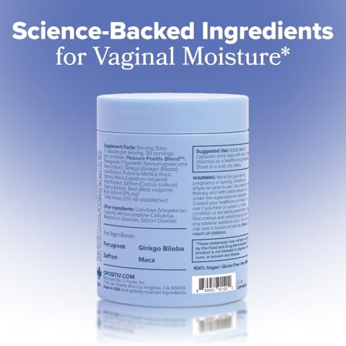 MENO Vaginale Feuchtigkeitskapseln – Gynäkologisch entwickelt für gesunde Feuchtigkeit, Stimmung & Entspannung – Hormonfrei mit Maca-Wurzel & Bockshornkleesamen-Extrakt – 30 Portionen