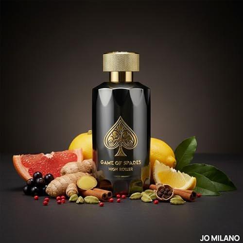 Jo Milano Game of Spades High Roller Parfum Spray 100ml – Warm, Citrus, Oud & Patchouli Unisex Duft
