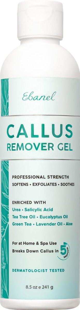 Ebanel Professioneller Hornhautentferner für Füße mit 20% Urea, Bittersalz, Salicylsäure, Glykolsäure – Gel-Peeling für abgestorbene Haut, rissige Fersen