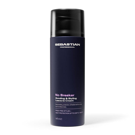 Sebastian Professional No Breaker Bonding & Styling Leave-In Creme – Intensive Haarcreme mit Hitzeschutz, 72h Frizz-Kontrolle, flexibler Halt, 145 ml